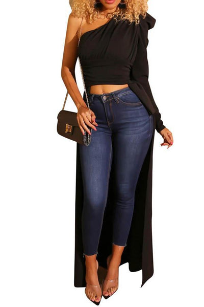 Cold Shoulder black
